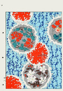 Shin-Bijutsukai Magazine Red on Blue Design - Panteek Antique Prints