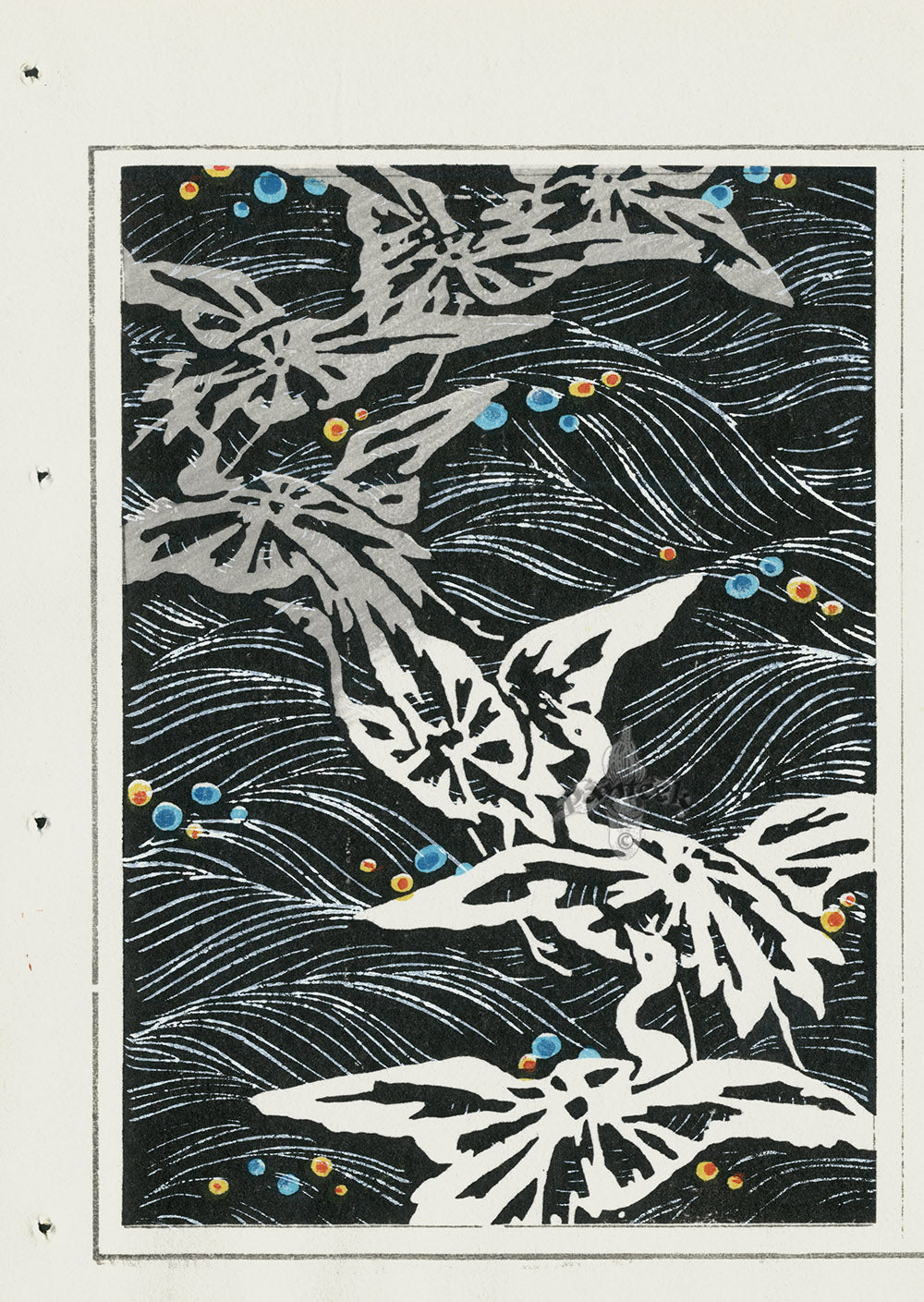 Shin-Bijutsukai Magazine White Cranes Black