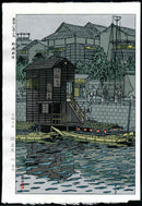 Shiro Kasamatsu Yanagibashi Tokyo View - Panteek Antique Prints
