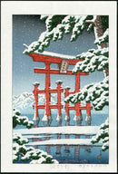 Snow At Miyagima by Kawase Hasui 1929 - Panteek Antique Prints