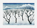 Snow Scene with Trees by Takashi Hirose, 1978 - Panteek Antique Prints