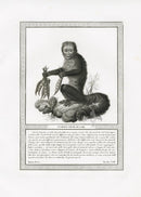 Storia Naturale 1812 Jacob Antique Prints L'Yarque Saki - Panteek Antique Prints