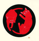 Tadashige Nishida Action Black - Panteek Antique Prints