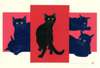 Tadashige Nishida Various Cats - Panteek Antique Prints