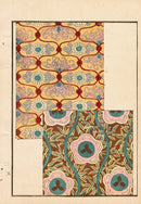 Tanaka Yohu Woodblock 1892 Floral Design, Chrysanthemum - Panteek Antique Prints