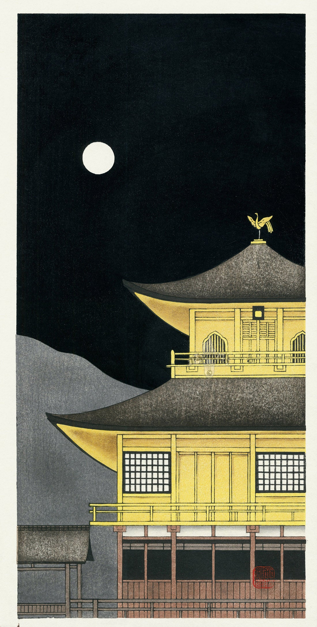 Teruhide Kato Woodblock Kinkaku-ji Golden Pavilion