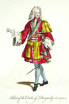 Thomas Jefferys Original Costume Engravings Duke of Burgundy