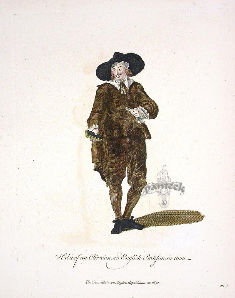 Thomas Jefferys Original Costume Engravings English Partisan