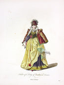 Thomas Jefferys Original Costume Engravings French Lady - Panteek Antique Prints