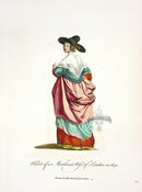 Thomas Jefferys Original Costume Engravings London Merchant's Wife - Panteek Antique Prints