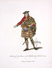 Thomas Jefferys Original Costume Engravings Scotland Gentleman - Panteek Antique Prints