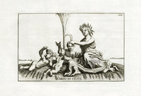 Thomassin Statues of Versailles Antique Print Ceres or L'Este - Panteek Antique Prints