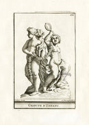 Thomassin Statues of Versailles Antique Print Cherubs, Mirror - Panteek Antique Prints