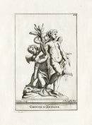 Thomassin Statues of Versailles Antique Print Cupid, Venus - Panteek Antique Prints
