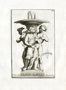 Thomassin Statues of Versailles Antique Print Fountain, Fishmongers - Panteek Antique Prints