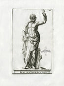 Thomassin Statues of Versailles Antique Print Jupiter - Panteek Antique Prints
