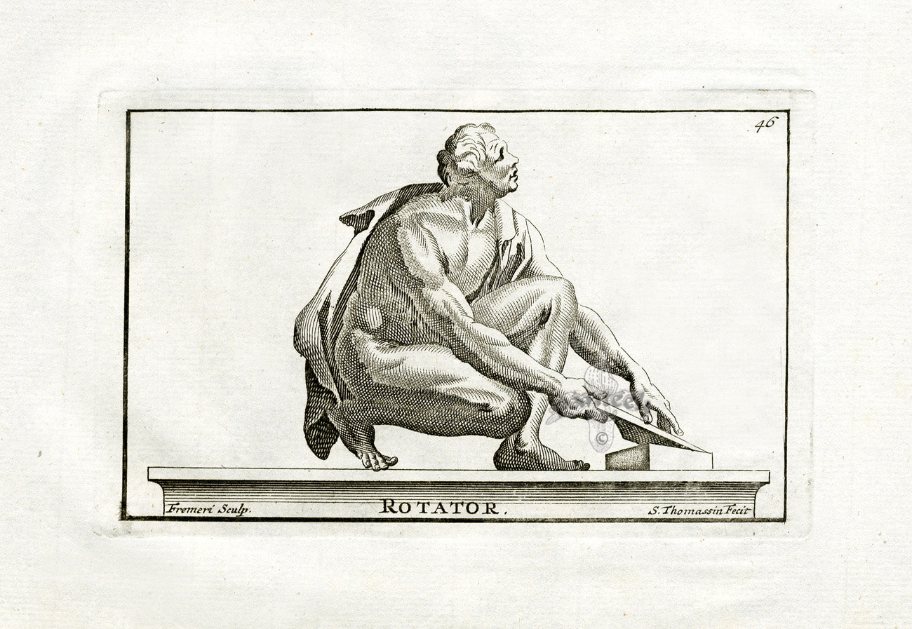 Thomassin Statues of Versailles Antique Print Rotator