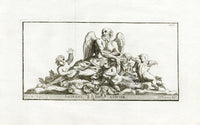 Thomassin Statues of Versailles Antique Print Saturn or Winter - Panteek Antique Prints