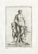 Thomassin Statues of Versailles Antique Print Satyre - Panteek Antique Prints