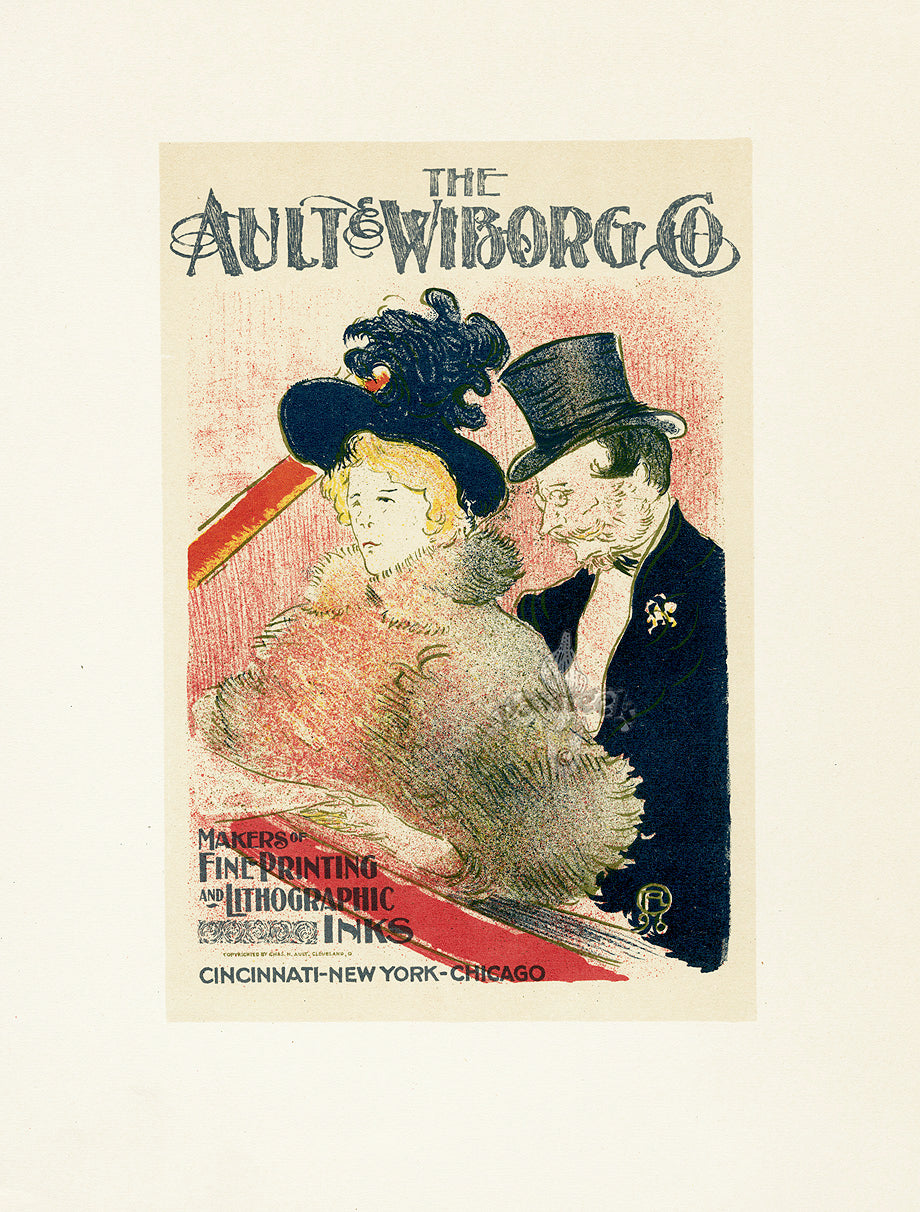 Toulouse Lautrec Original Sauret Poster Au Concert