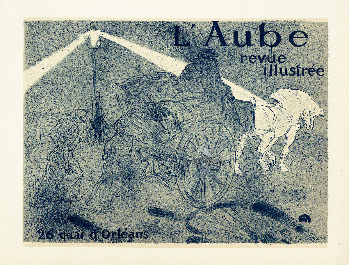 Toulouse Lautrec Original Sauret Poster L'Aube