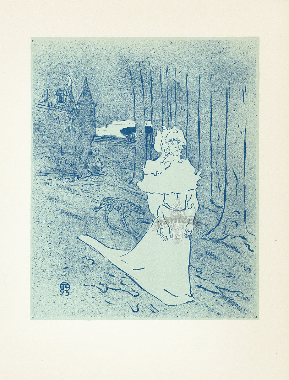 Toulouse Lautrec Original Sauret Poster La Chatelaine