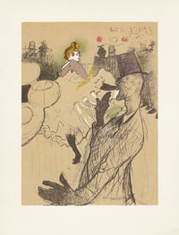 Toulouse Lautrec Original Sauret Poster Sketch Moulin Rouge - Panteek Antique Prints