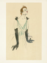 Toulouse Lautrec Original Sauret Poster Yvette Guilbert - Panteek Antique Prints