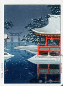 Tsuchiya Koitsu Miyajima in Snow 1936 - Panteek Antique Prints