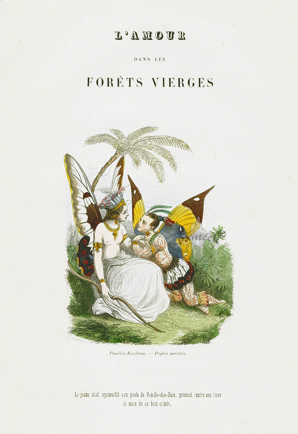 Varin Butterfly People 1852 Love in the Forest
