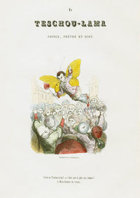 Varin Butterfly People 1852 The Teschou-Lama - Panteek Antique Prints