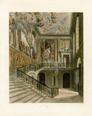 W.H. Pyne Prints 1819 Grand Staircase, Hampton Court - Panteek Antique Prints