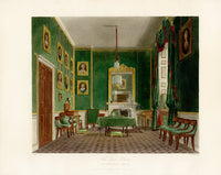 W.H. Pyne Prints 1819 Green Closet, Buckingham House - Panteek Antique Prints