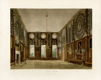 W.H. Pyne Prints 1819 Guard Chamber, Hampton Court - Panteek Antique Prints