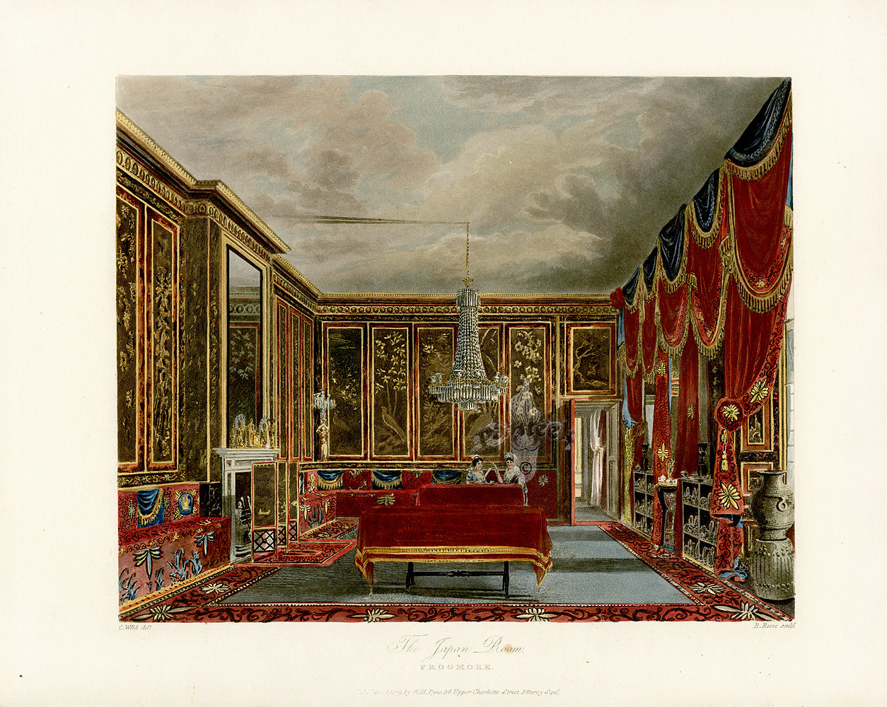 W.H. Pyne Prints 1819 Japan Room, Frogmore