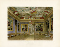 W.H. Pyne Prints 1819 King's Drawing Room, Windsor Castle - Panteek Antique Prints