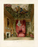 W.H. Pyne Prints 1819 Queen Mary's Bedchamber, Hampton Court - Panteek Antique Prints