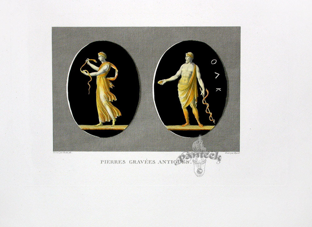 Wicar Original Mythology Print 1786 Ancient Healers