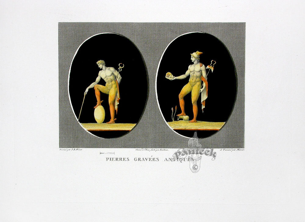 Wicar Original Mythology Print 1786 Hermes