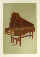 William Gibb Original Print Antique Musical Instrument Empress Harpsichord - Panteek Antique Prints