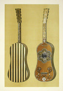 William Gibb Original Print Antique Musical Instrument Guitar - Panteek Antique Prints