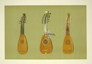 William Gibb Original Print Antique Musical Instrument Pandurina & Mandolines - Panteek Antique Prints