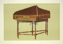 William Gibb Original Print Antique Musical Instrument Spinet - Panteek Antique Prints