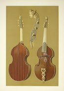 William Gibb Original Print Antique Musical Instrument Viola da Gamba - Panteek Antique Prints