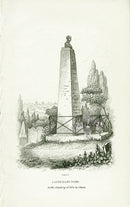 William Jardine Antique Steel Engraving Latreille's Tomb - Panteek Antique Prints