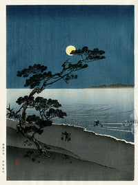 Yoshimune Arai Moonlight Night 1930 Lifetime Edition - Panteek Antique Prints