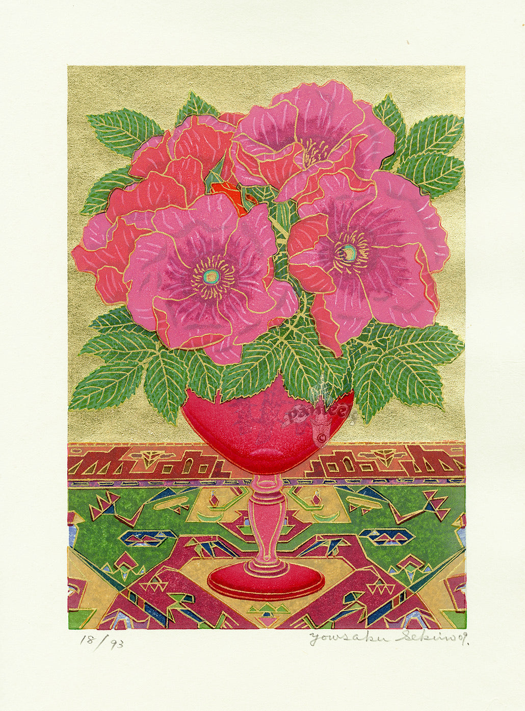 Yousaku Sekino Pink Flowers 18/93, 2009