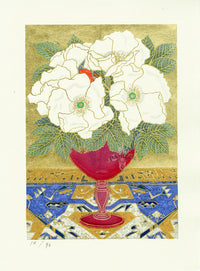 Yousaku Sekino White Flowers 14/92, c.2009 - Panteek Antique Prints