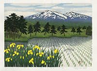 Kazuyuki Ohtsu Mt Choukai on a Fine Day - Panteek Antique Prints