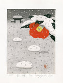 Kazuyuki Ohtsu Snow Camellia - Panteek Antique Prints